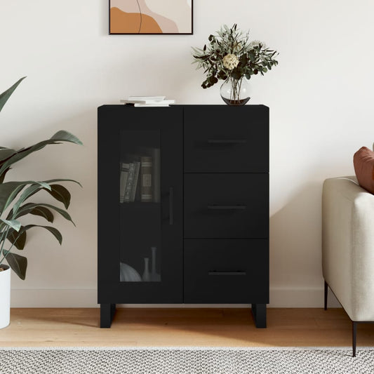 Berkfield Sideboard Black 69.5x34x90 cm Engineered Wood