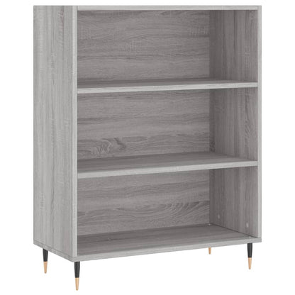 Berkfield Bookcase Grey Sonoma 69.5x32.5x90 cm Engineered Wood