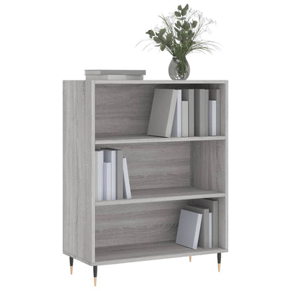 Berkfield Bookcase Grey Sonoma 69.5x32.5x90 cm Engineered Wood
