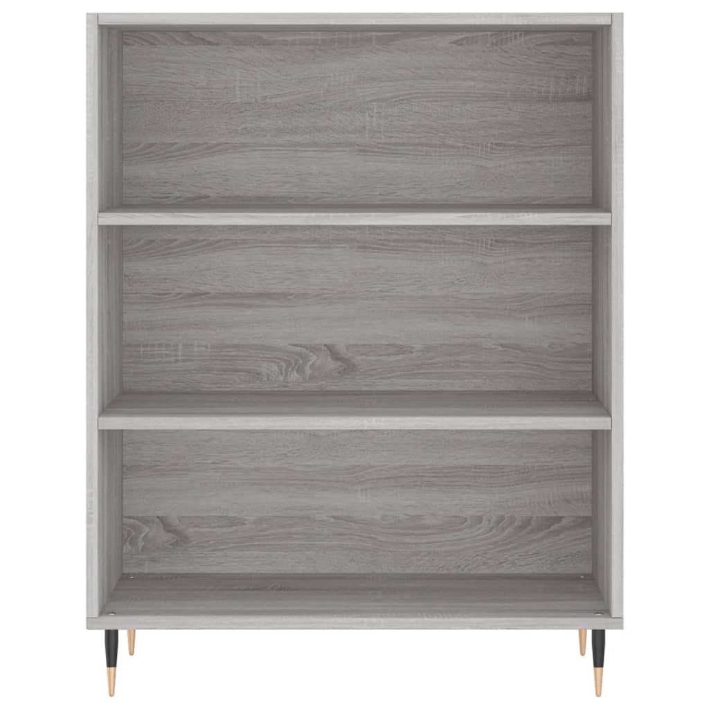 Berkfield Bookcase Grey Sonoma 69.5x32.5x90 cm Engineered Wood
