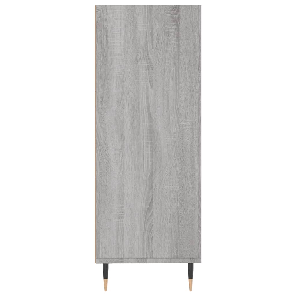 Berkfield Bookcase Grey Sonoma 69.5x32.5x90 cm Engineered Wood