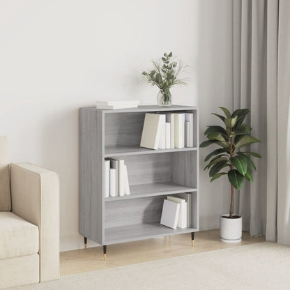Berkfield Bookcase Grey Sonoma 69.5x32.5x90 cm Engineered Wood