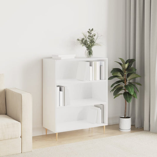 Berkfield Bookcase White 69.5x32.5x90 cm Engineered Wood