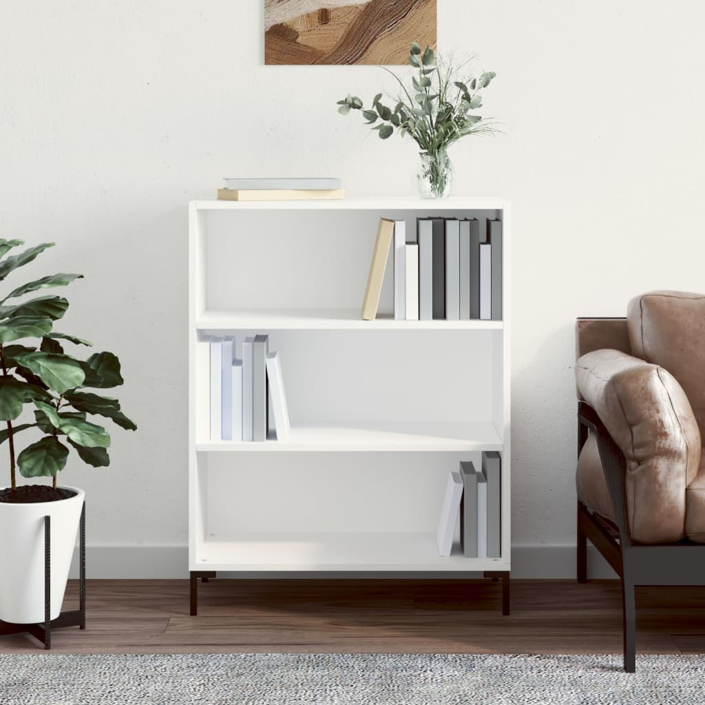 Berkfield Bookcase White 69.5x32.5x90 cm Engineered Wood