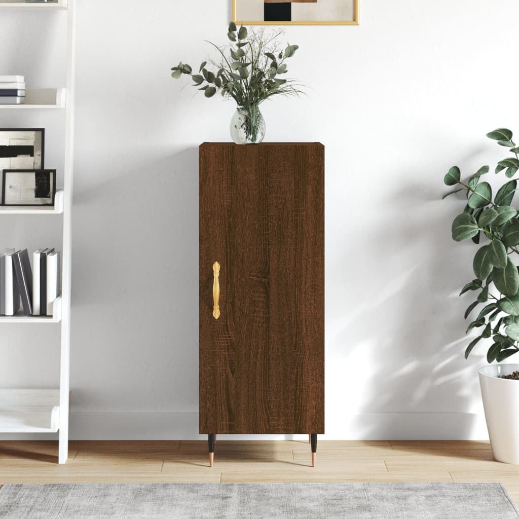 Berkfield Sideboard Brown Oak 34.5x34x90 cm Engineered Wood