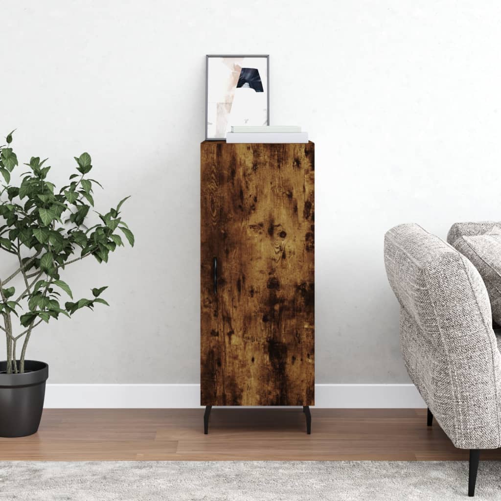 Berkfield Sideboard Smoked Oak 34.5x34x90 cm Engineered Wood