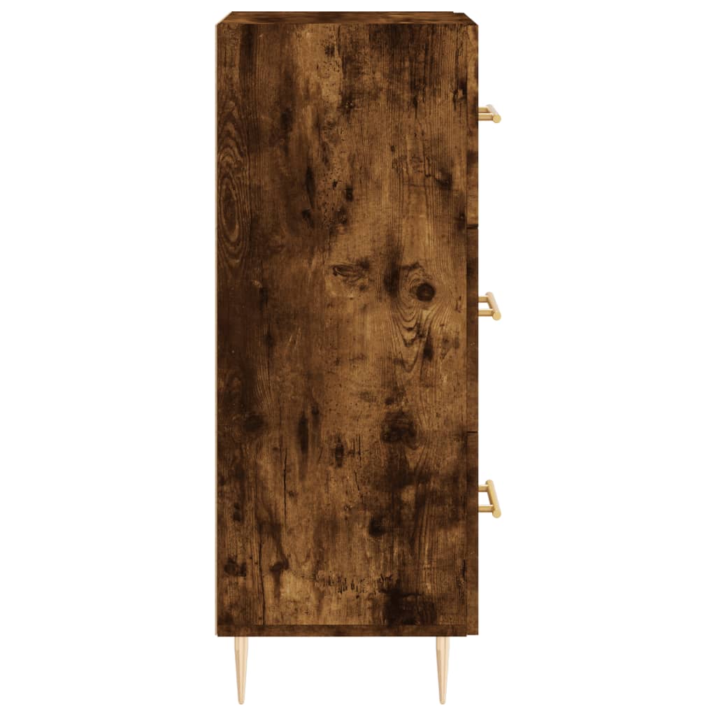 Berkfield Sideboard Smoked Oak 34.5x34x90 cm Engineered Wood