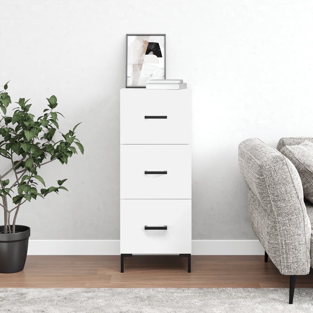 Berkfield Sideboard White 34.5x34x90 cm Engineered Wood