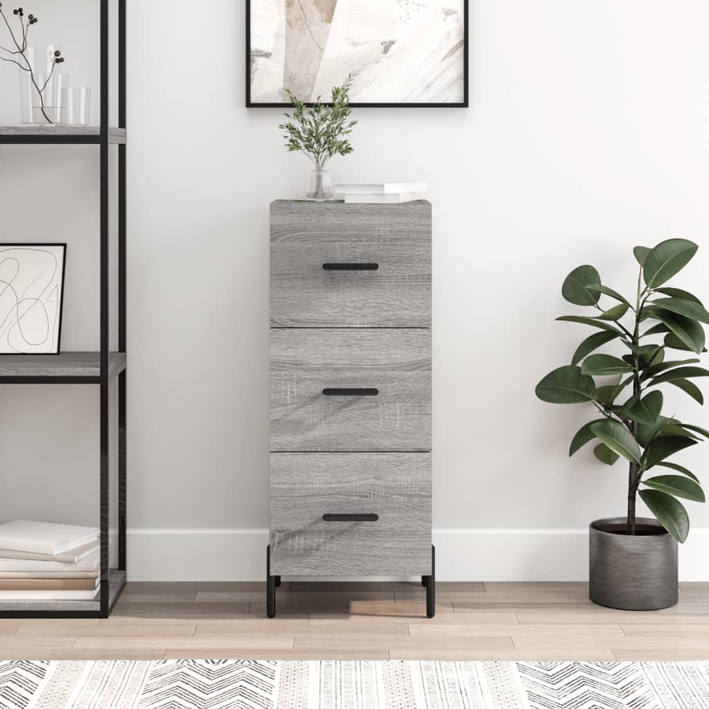 Berkfield Sideboard Grey Sonoma 34.5x34x90 cm Engineered Wood