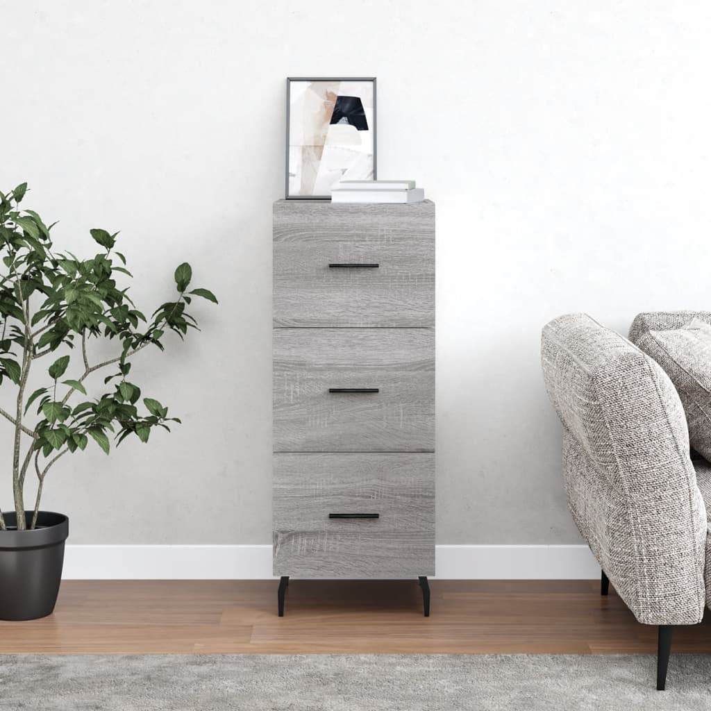 Berkfield Sideboard Grey Sonoma 34.5x34x90 cm Engineered Wood