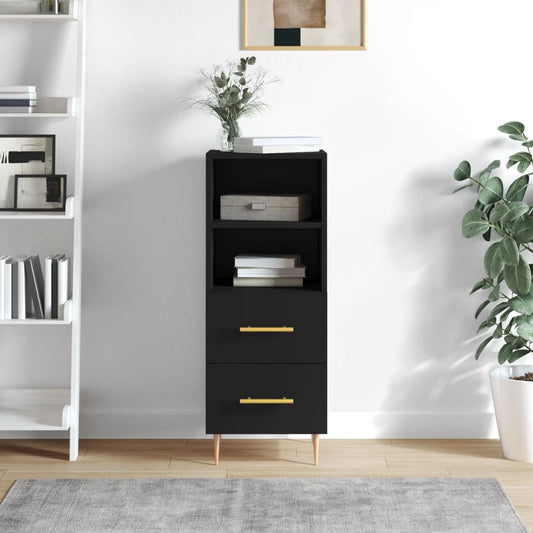 Berkfield Sideboard Black 34.5x34x90 cm Engineered Wood