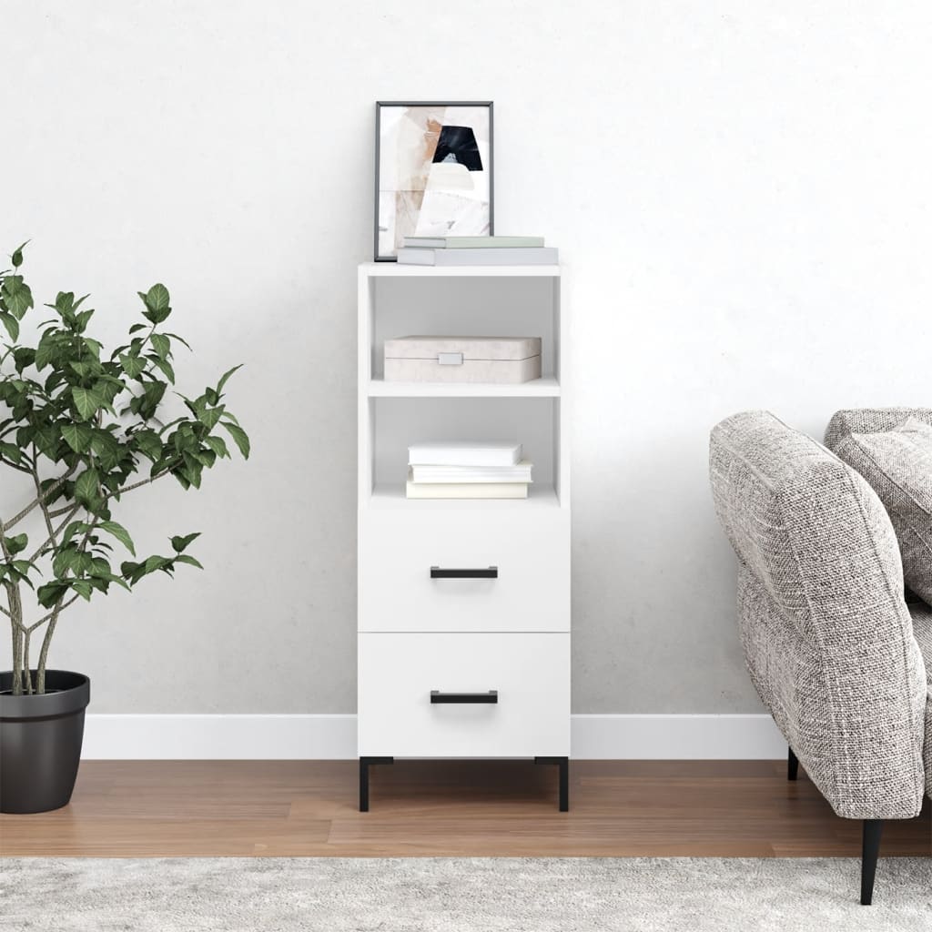 Berkfield Sideboard White 34.5x34x90 cm Engineered Wood