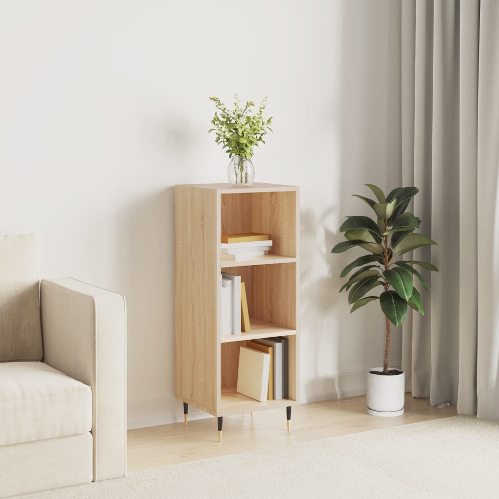 Berkfield Sideboard Sonoma Oak 34.5x32.5x90 cm Engineered Wood