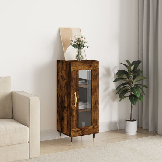 Berkfield Sideboard Smoked Oak 34.5x34x90 cm Engineered Wood