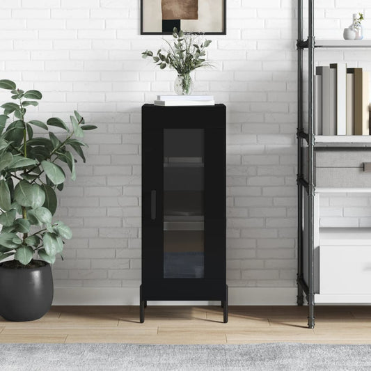 Berkfield Sideboard Black 34.5x34x90 cm Engineered Wood