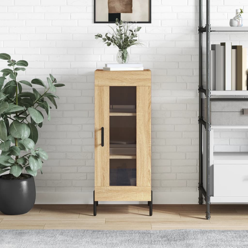 Berkfield Sideboard Sonoma Oak 34.5x34x90 cm Engineered Wood