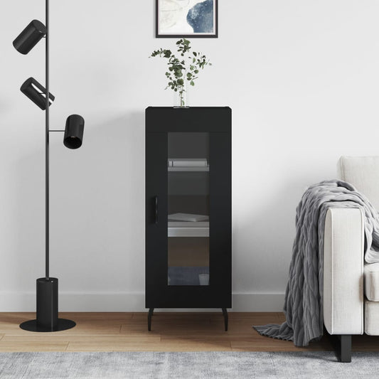 Berkfield Sideboard Black 34.5x34x90 cm Engineered Wood