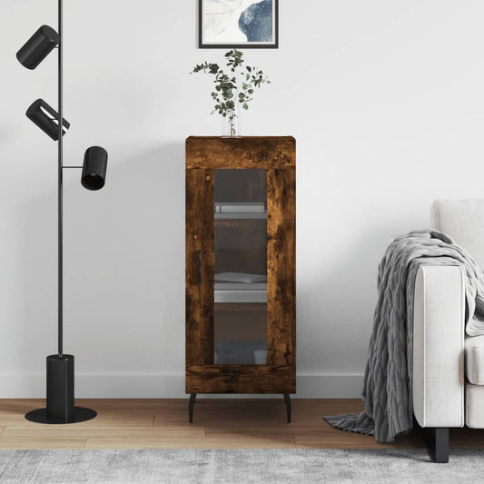 Berkfield Sideboard Smoked Oak 34.5x34x90 cm Engineered Wood