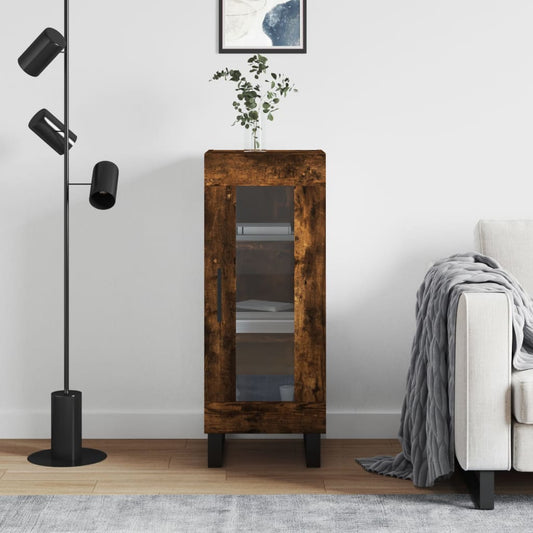 Berkfield Sideboard Smoked Oak 34.5x34x90 cm Engineered Wood