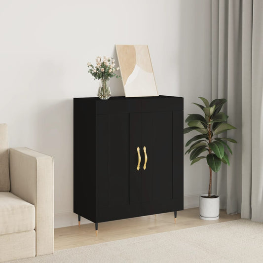 Berkfield Sideboard Black 69.5x34x90 cm Engineered Wood