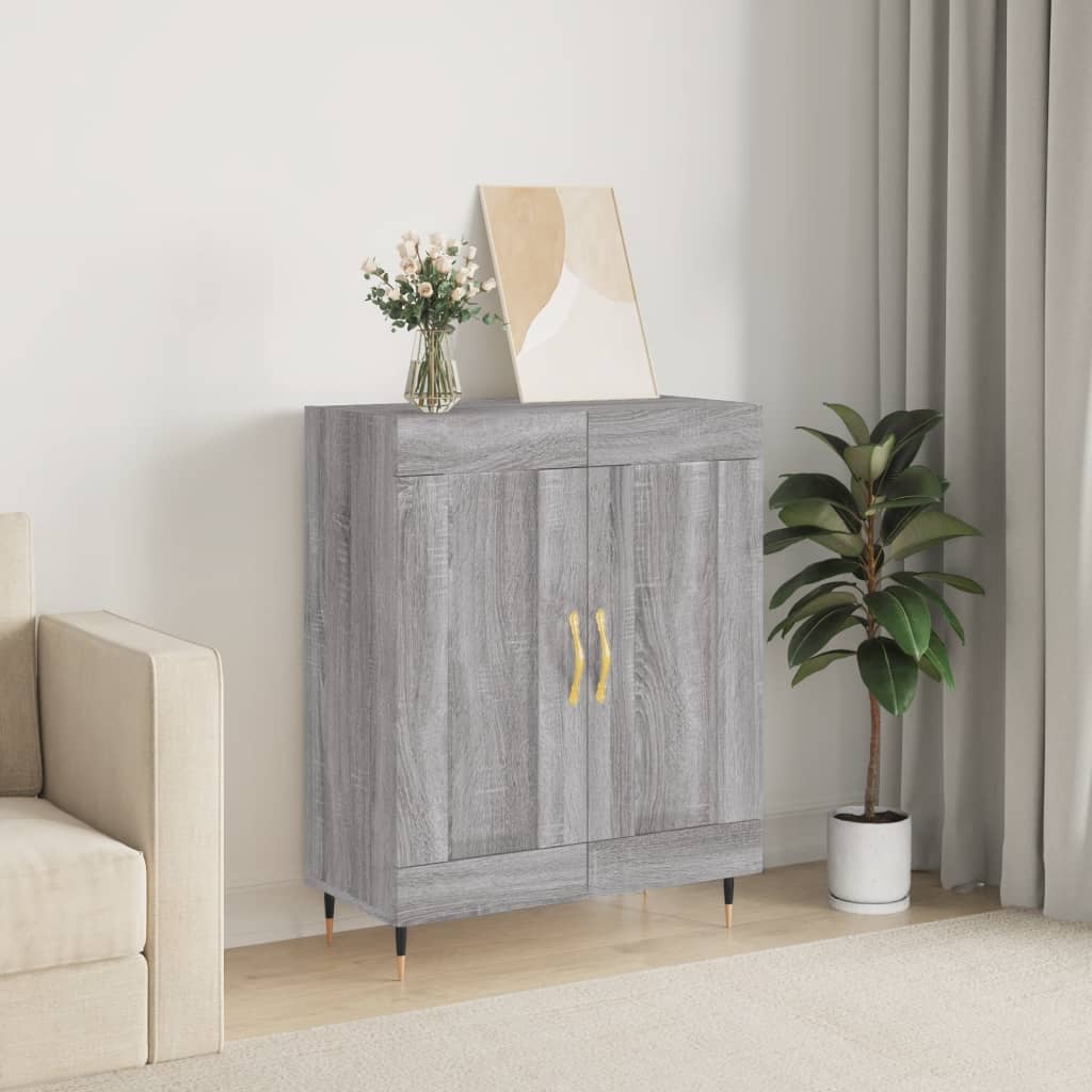 Berkfield Sideboard Grey Sonoma 69.5x34x90 cm Engineered Wood