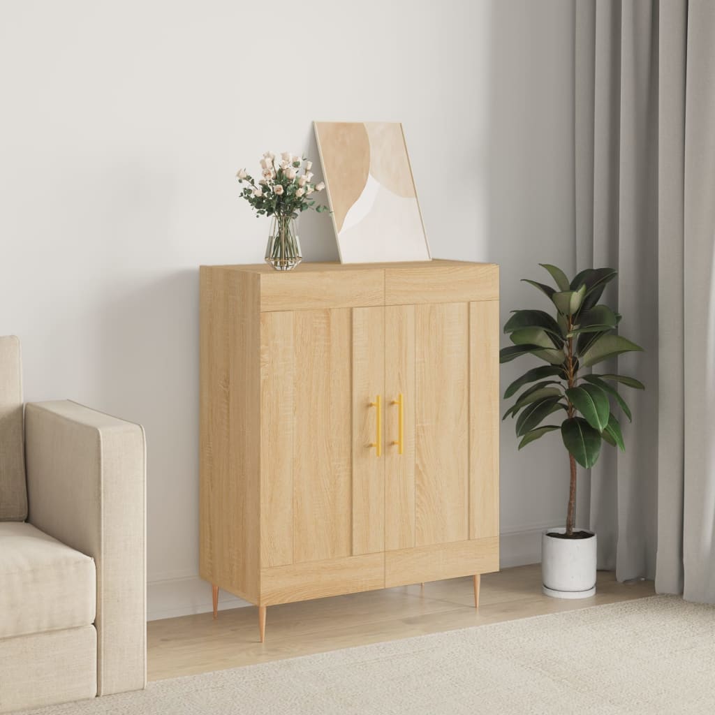 Berkfield Sideboard Sonoma Oak 69.5x34x90 cm Engineered Wood