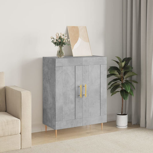 Berkfield Sideboard Concrete Grey 69.5x34x90 cm Engineered Wood