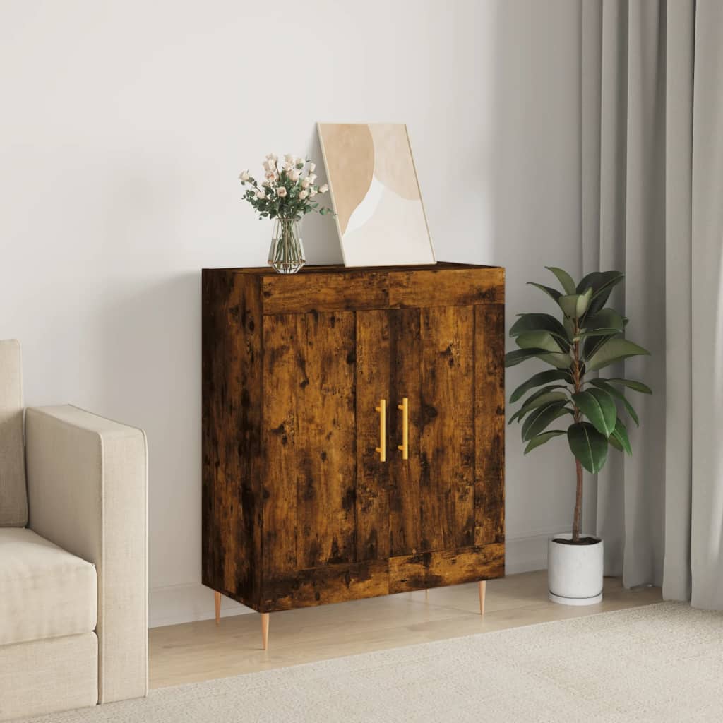 Berkfield Sideboard Smoked Oak 69.5x34x90 cm Engineered Wood