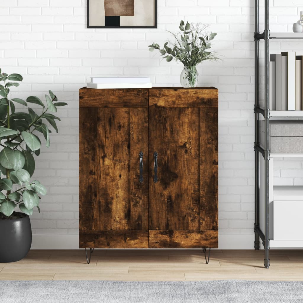 Berkfield Sideboard Smoked Oak 69.5x34x90 cm Engineered Wood