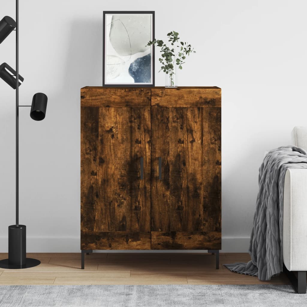 Berkfield Sideboard Smoked Oak 69.5x34x90 cm Engineered Wood