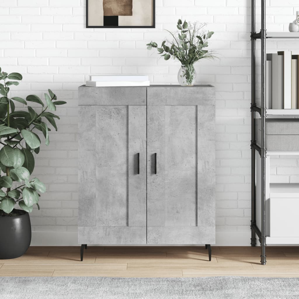 Berkfield Sideboard Concrete Grey 69.5x34x90 cm Engineered Wood