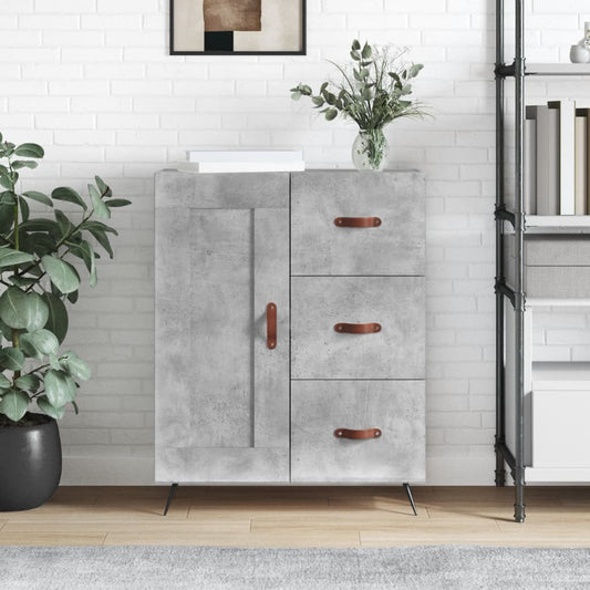 Berkfield Sideboard Concrete Grey 69.5x34x90 cm Engineered Wood