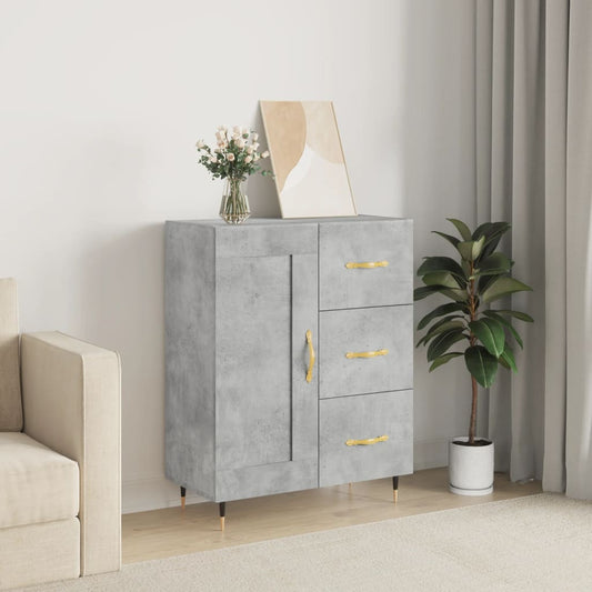 Berkfield Sideboard Concrete Grey 69.5x34x90 cm Engineered Wood