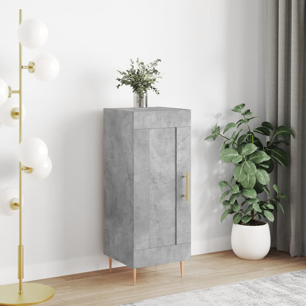 Berkfield Sideboard Concrete Grey 34.5x34x90 cm Engineered Wood