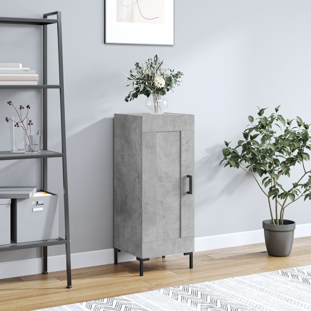 Berkfield Sideboard Concrete Grey 34.5x34x90 cm Engineered Wood