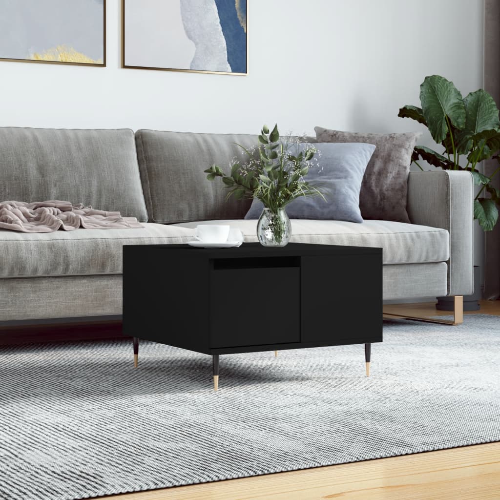 Berkfield Coffee Table Black 55x55x36.5 cm Engineered Wood