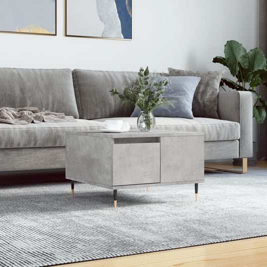 Berkfield Coffee Table Concrete Grey 55x55x36.5 cm Engineered Wood