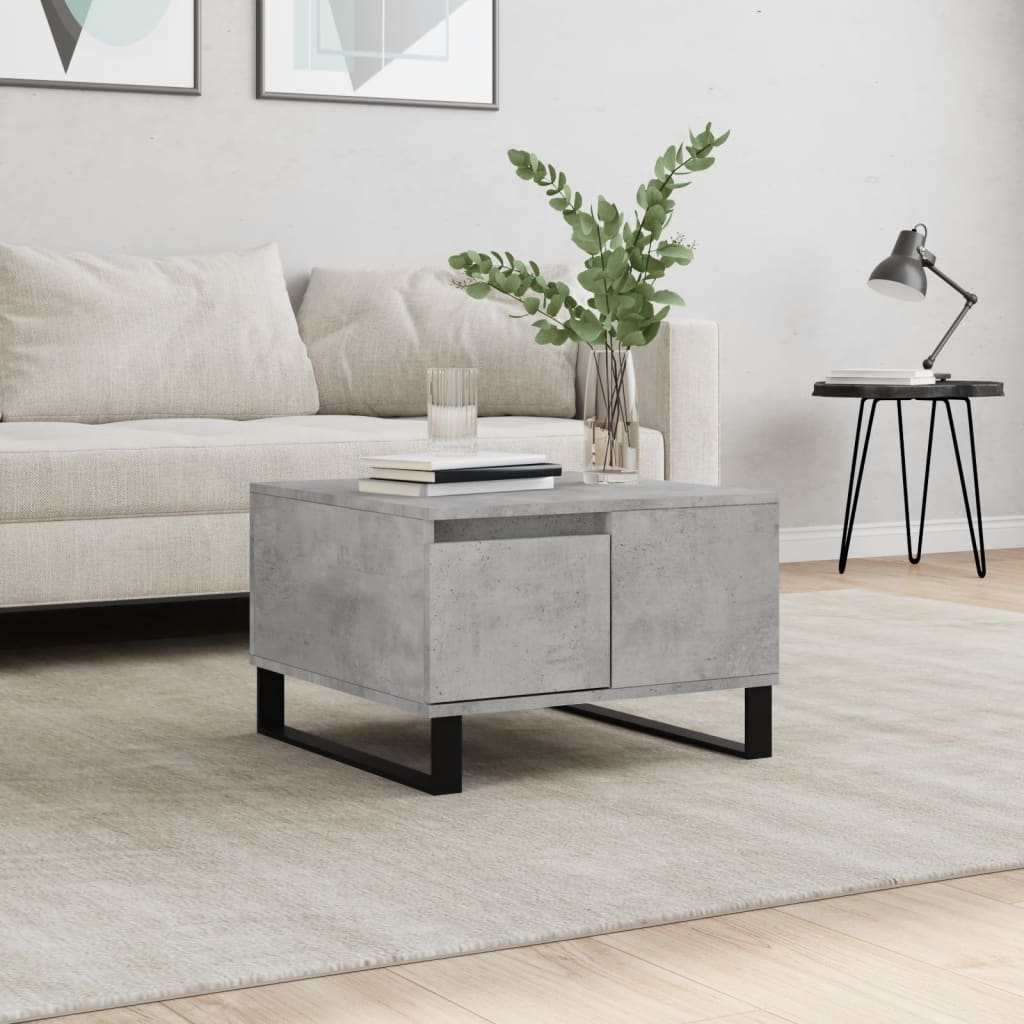 Berkfield Coffee Table Concrete Grey 55x55x36.5 cm Engineered Wood