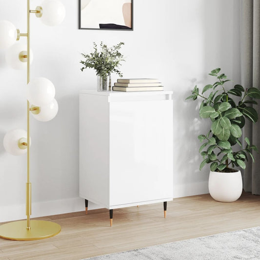 Berkfield Sideboard High Gloss White 40x35x70 cm Engineered Wood