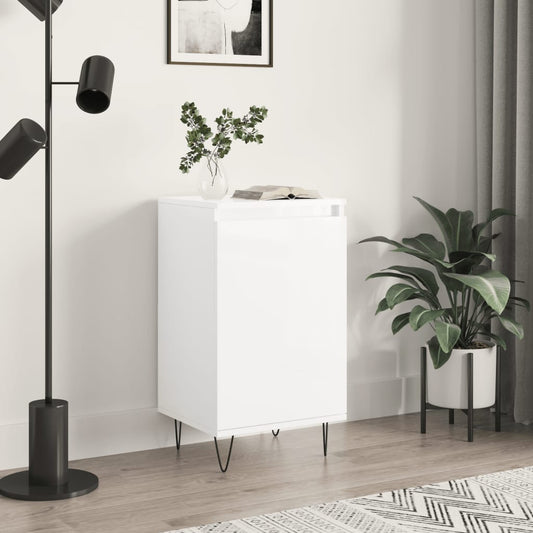 Berkfield Sideboard High Gloss White 40x35x70 cm Engineered Wood