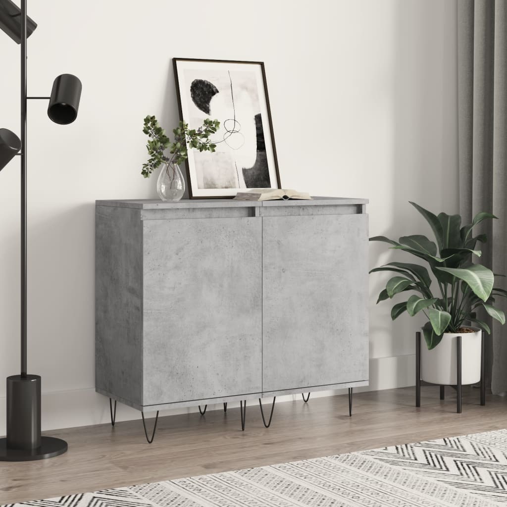 Berkfield Sideboards 2 pcs Concrete Grey 40x35x70 cm Engineered Wood