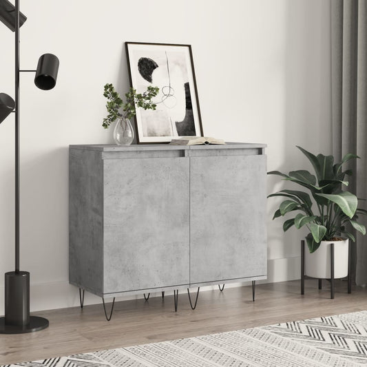 Berkfield Sideboards 2 pcs Concrete Grey 40x35x70 cm Engineered Wood