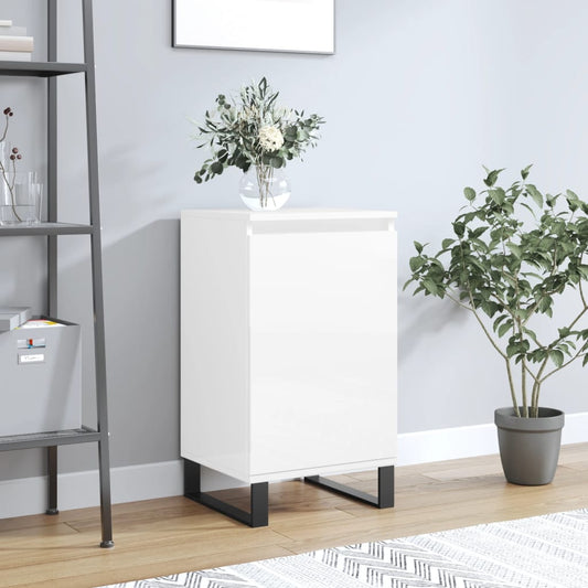 Berkfield Sideboard High Gloss White 40x35x70 cm Engineered Wood