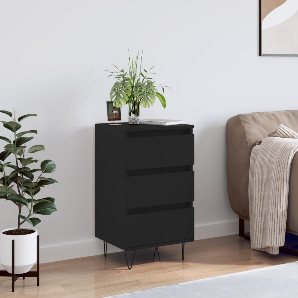 Berkfield Sideboard Black 40x35x70 cm Engineered Wood