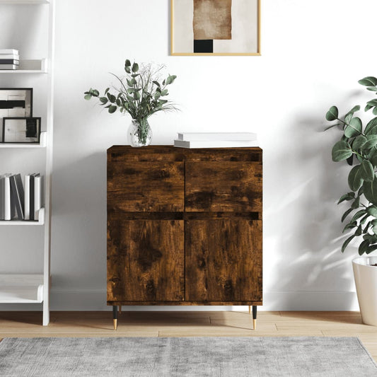 Berkfield Sideboard Smoked Oak 60x35x70 cm Engineered Wood