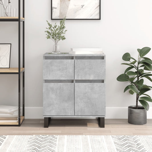 Berkfield Sideboard Concrete Grey 60x35x70 cm Engineered Wood