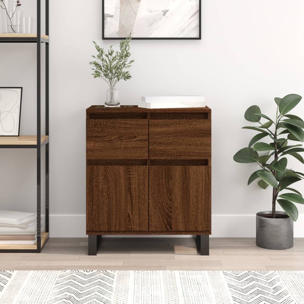 Berkfield Sideboard Brown Oak 60x35x70 cm Engineered Wood