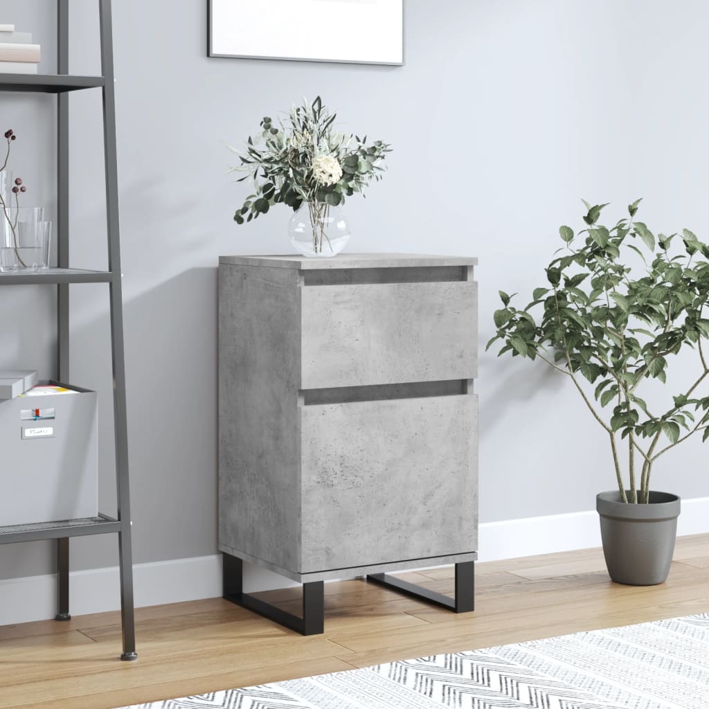 Berkfield Sideboard Concrete Grey 40x35x70 cm Engineered Wood