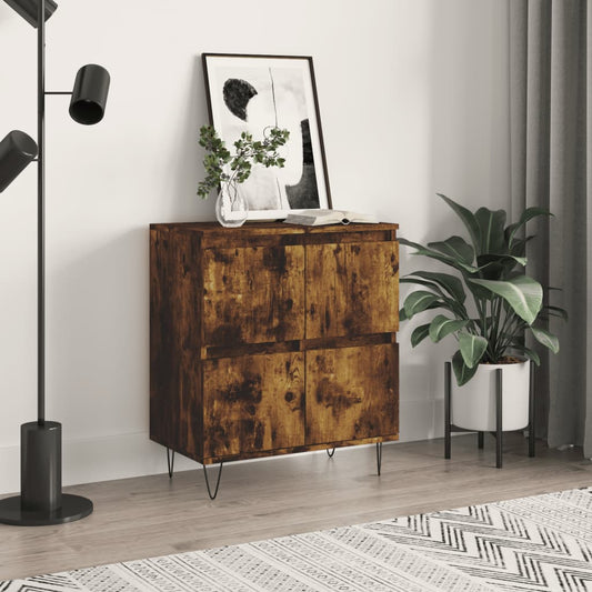 Berkfield Sideboard Smoked Oak 60x35x70 cm Engineered Wood