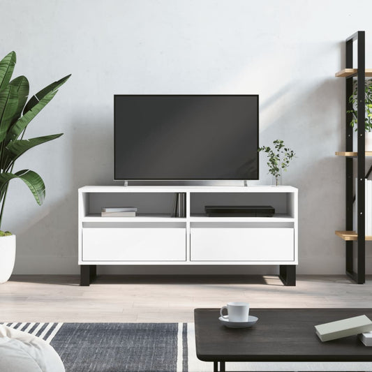 Berkfield TV Cabinet White 100x34.5x44.5 cm Engineered Wood